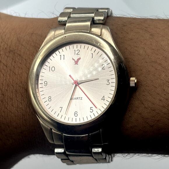 Silver American Eagle Men's Watch - Picture 1 of 3